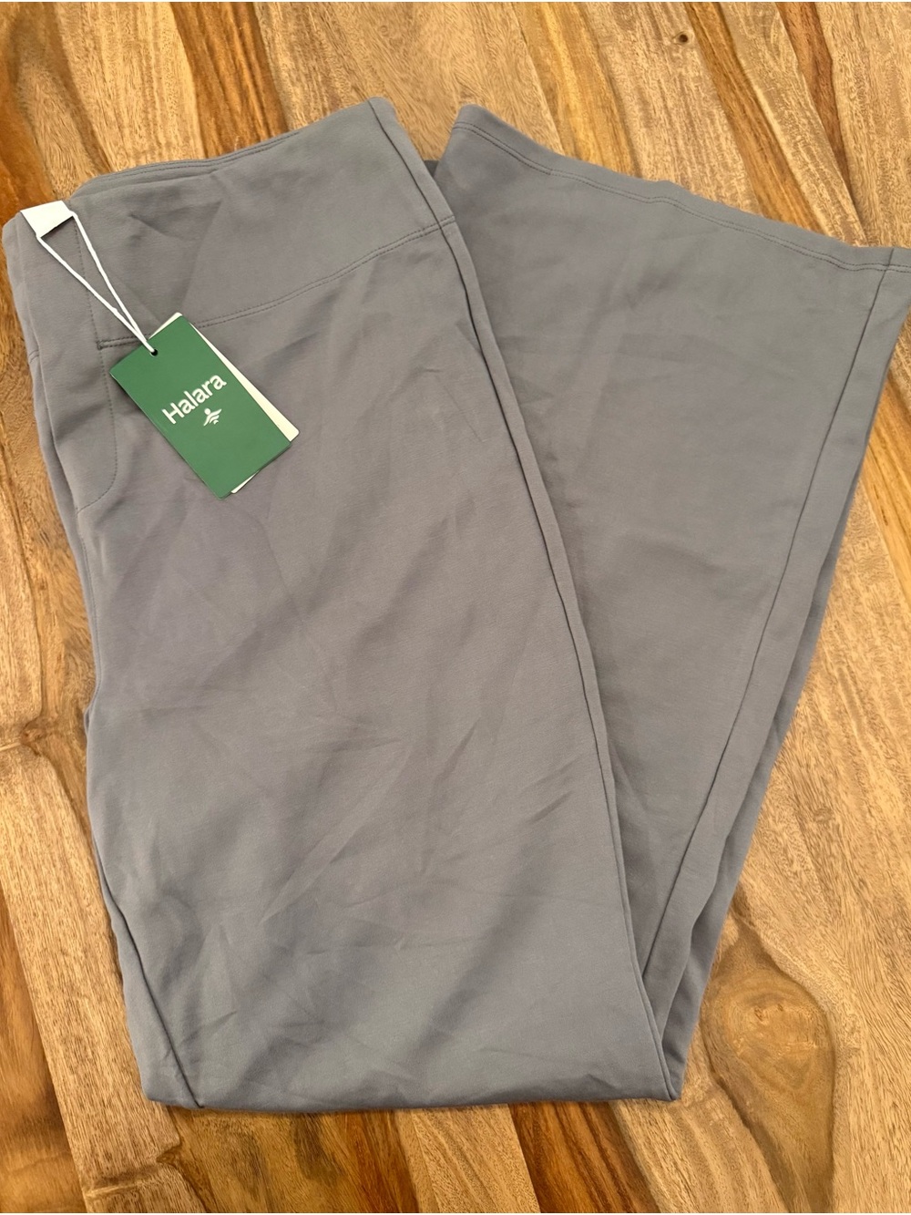 HALARA Slate Gray Wide-Leg High-Rise Pants